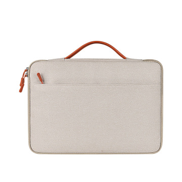 Eenvoudige duurzame canvas laptop tas zakelijke handtassen