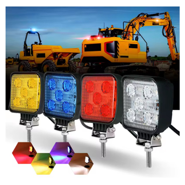 Tuff Plus 3.3 Inch Cube 15W LED Strobe Light - Red Blue White Amber | Auxiliary Headlight for Trucks, ATVs, UTVs, Ships, Forklift