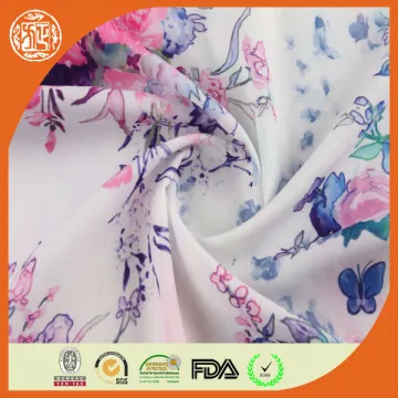 Custom design print fabric for wedding dress