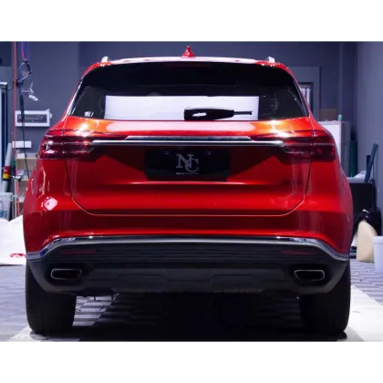 Glossy Metal Paint Red Car Wrap