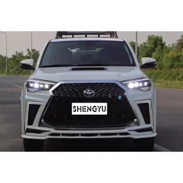 Front and Rear Bumper Kit with Grille and Auto Lamps for 4Runner 10-21 to Lexus Style - Good Price Spare Parts