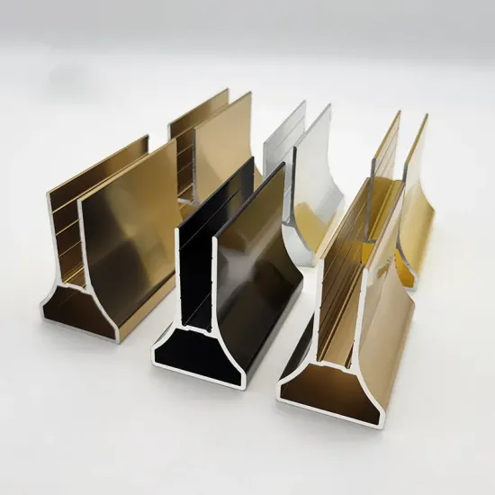 Staircase u channel glass railing aluminum profiles