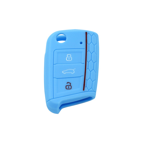 colorful durable rubber car key cover for vw