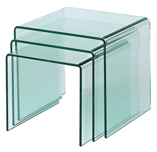 6mm Hot Curved Tempered Safety Glass , Bended Glass For Table Glass