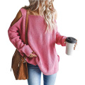 Sweaters de gran tamaño de hombro frío para mujeres