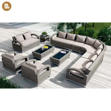 Unique Design Rattan Garden Furniture Outdoor Sofa Set