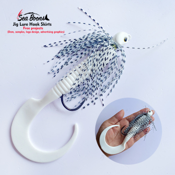 Metal Jig 34g/1.2oz - Saltwater Fishing Lures with Jigging Skirt and Soft Lure Tail