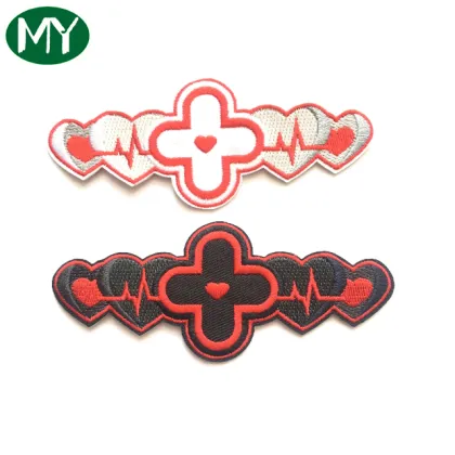 Glitter Embroidery Bird Textile Badges for Clothing and Suits