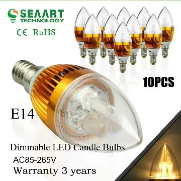 candle shape E14 3w candle light candle light LED