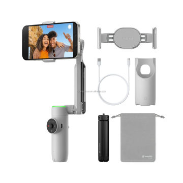 2024 Insta360 Flow Pro 3-Axis Gimbal Stabilizer with Phone Compatibility, One-Tap Pairing, Built-In Selfie Stick & Tripod Tracking Ring Light