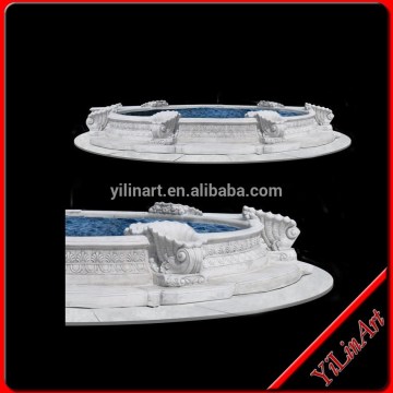 High Quality White Marble Stone Water Fountain Pool