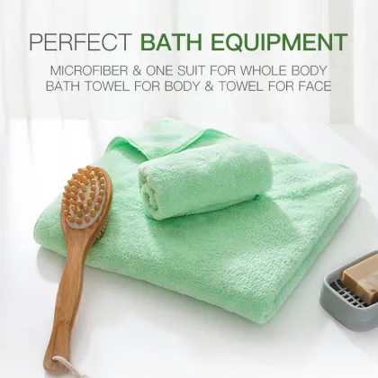 Water Absorption Microfiber Bath Face Towel Suit