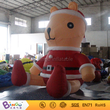 Merry Christmas Inflatable santa mouse Decoration For Family Party