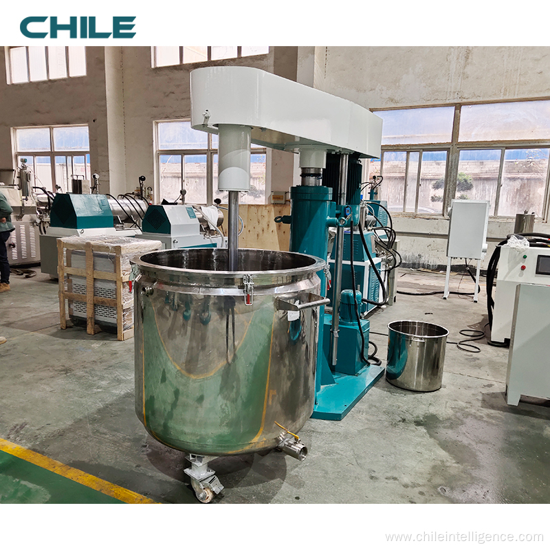 High speed dispersing mixing machine for paints