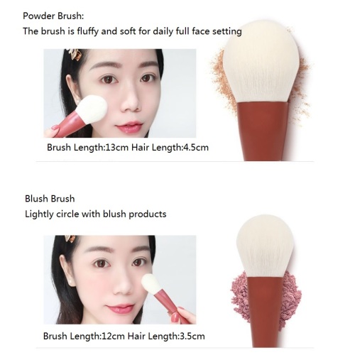Mini Makeup Brush Set Face 6pcs