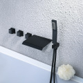 Wall mounted hot and cold shower faucet