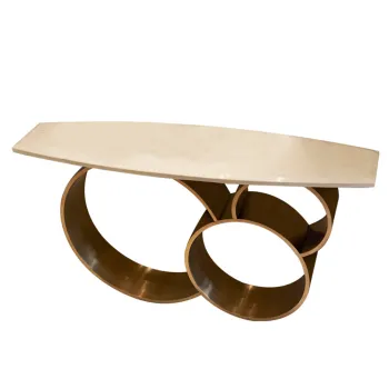Luxury Gold Console Table with Mirror - C8209 Furniture