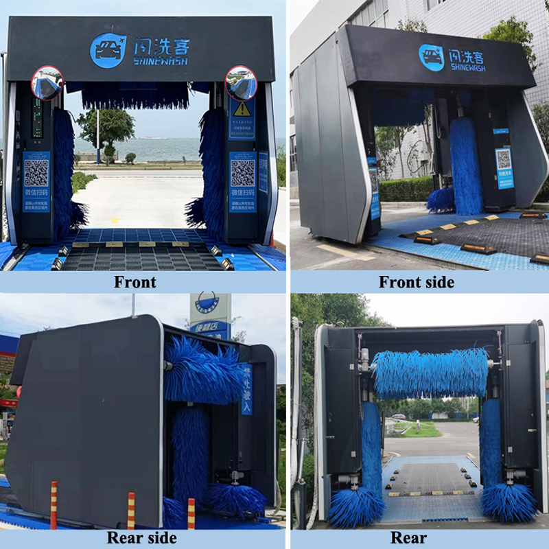 5 Brushes Rollover Self Service Car Wash Machine