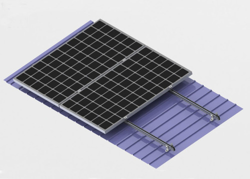 L Mot Rooftop Solar Monteringssystem Aluminiummaterial
