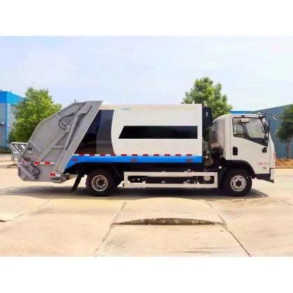 Dongfeng Huashen Electric Garbage Truck: 6-Square Meter Compressed Collection and Transfer