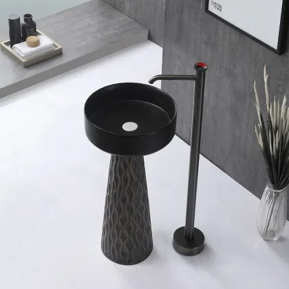 Customized Ceramic Wash Basin Bathroom Sinks for Family Apartments