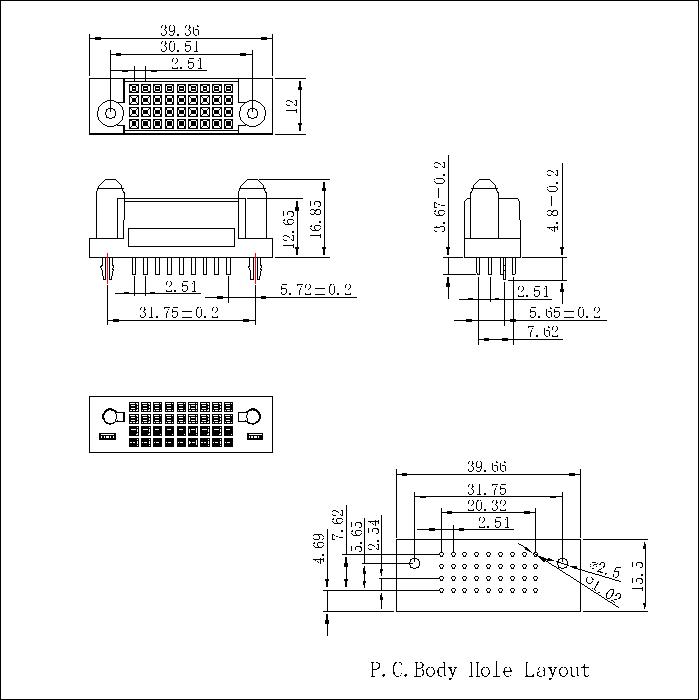 SPF2.54S-0036G0G0AEX 2.54MM 36P Signal Female Straight Dip Power Connector SPF2.54S-0036G0G0AEX 2.54MM 36P Signal Female Straight Dip Power Connector