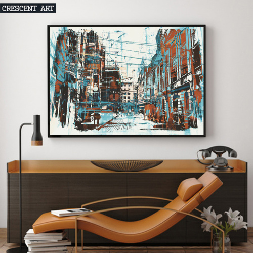 Architecture Decoration Abstract Canvas Print