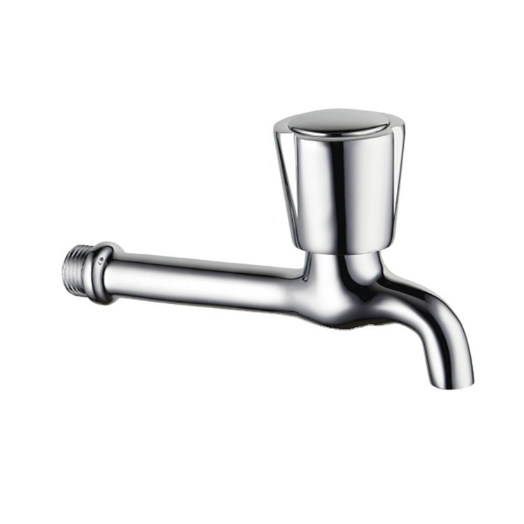 긴 몸 세탁기 아연 찬 세면기 꼭지 단 하나 손잡이 정원 믹서