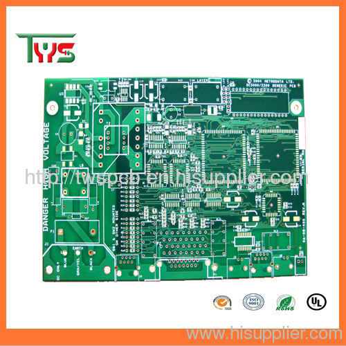 4layers Pcb Fabrication With Non-halogen Material And Immersion Silver Finishing 