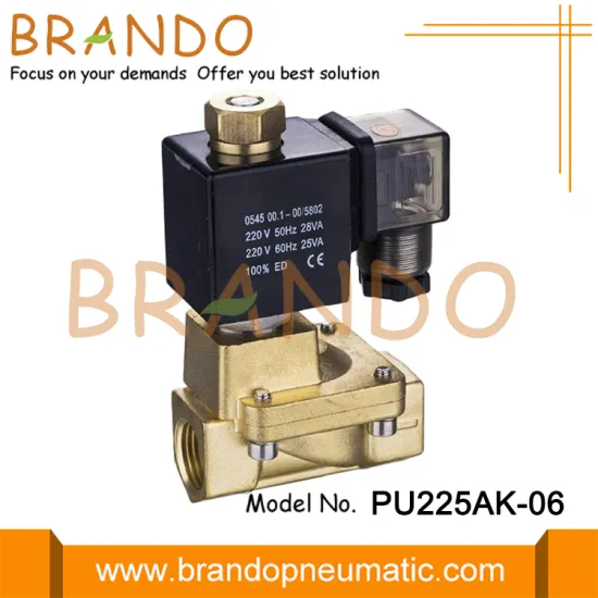 3/4'' Normally Open Solenoid Valve PU225AN-06 Shako Type