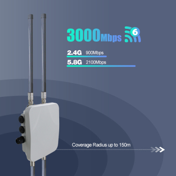 3000Mbps Wifi6 802.11ax Long Range Wireless Ap