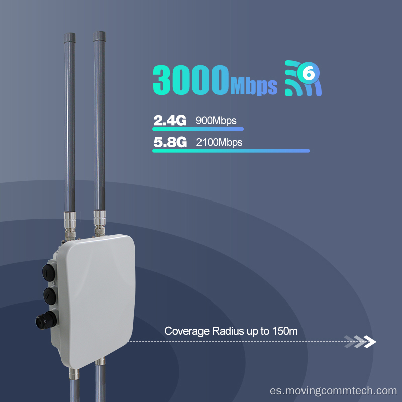 IPQ5018 3000Mbps Wifi6 802.11ax AP inalámbrico de largo rango