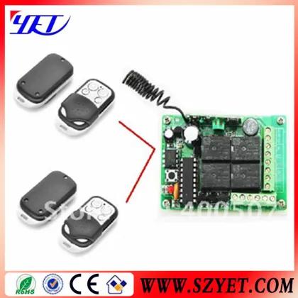 YET404PC 4 Channel Wireless Gate Remote Controller 433MHZ