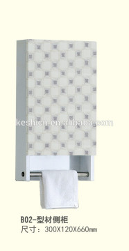 Side cabinet with flower pattern