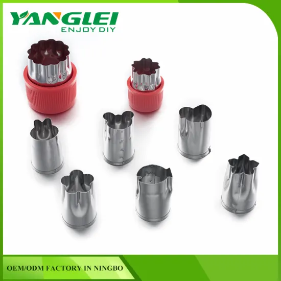 YL-152 Vegetable Cutter Mold /Stainless Steel Mini Cookie Cutters Slicer/Flower 8