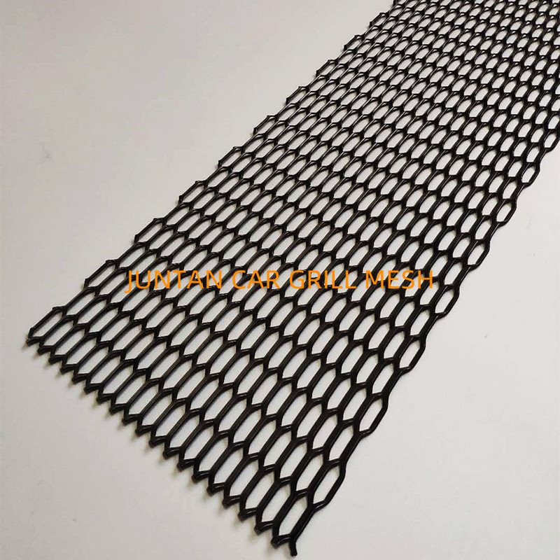 Black Powder Coated Expanded Metal Car Grill Mesh 4 Jpg