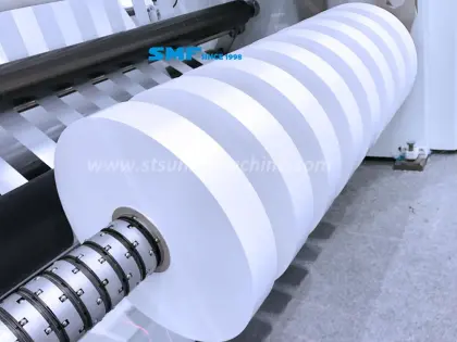 Duplex slitter rewinder machine