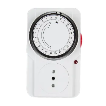 TI-22A Chile 24 Hours Programmable Manual Mechanical Timer for Home Appliance Sockets and Switches - 230V/10A
