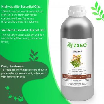 100% Pure Neem oil for reducing redness and inflammation, leading to even, glowing skin