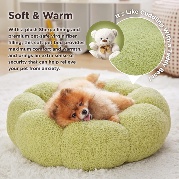 Donut Round Puppy Pet House Warm Comfortable Bed