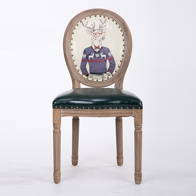 French Style Solid Wood Dining Chair