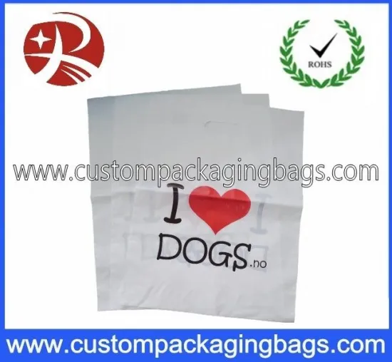 Personalized Carrier Twisted Handle Printed Polythene Bags For Store