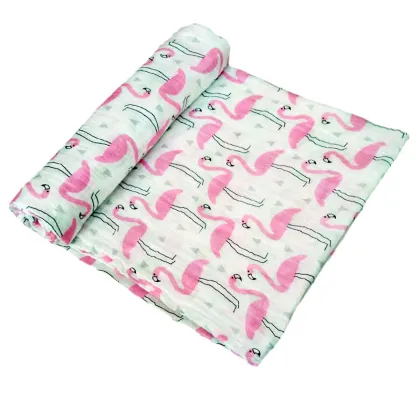 Organic Cotton Printed Muslin Baby Blankets Baby Products