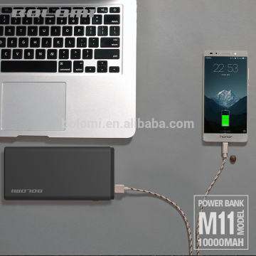 Type C port 10000mah power bank with Aluminum alloy shell