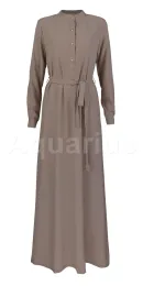 Stylish Dresses Button A Line Dress