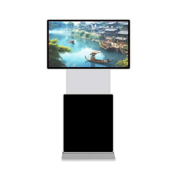 Display pubblicitari digitali del totem LCD interno con supporto per il pavimento dello schermo rotante