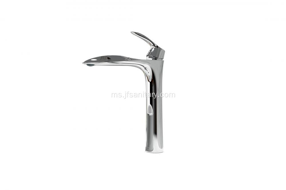 Classic Chrome Taller Basin Tenggelam Ketik Untuk Bilik Mandi