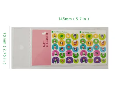 Kids Nail Art Stickers & Decals: Flower and Heart Shapes for Little Girls
