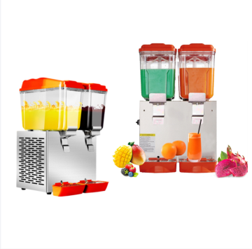 Dispenser jus silinder cair cair kustom dengan pendingin untuk pesta
