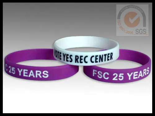 Sport Colorful Silicone Wristband With Printed 